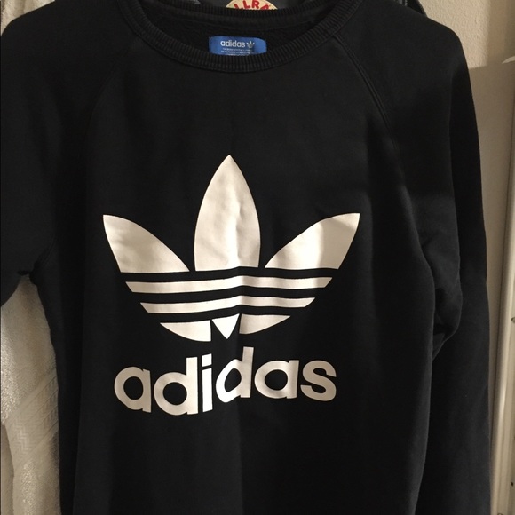 Black Adidas Crewneck - Picture 2 of 3